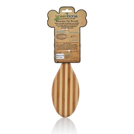 Greenbone Pet Spa Metal Pin Brush - All-Natural Bamboo Pet Grooming Brush - Entirely Made from Sustainable Bamboo for Dogs & Cats