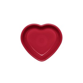 Fiesta® Medium Heart Bowl, 19oz (7.4") – Durable Ceramic, Lead-Free, Dishwasher/Microwave/Oven Safe – Made in USA Dinnerware - Scarlet