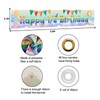 MEFENG Large Happy 1/2 Birthday Banner, Rainbow 6 Months Baby