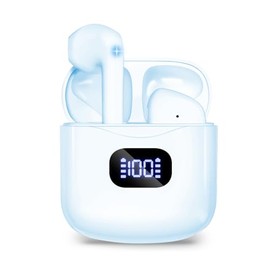 Yideing Wireless Earbuds,Bluetooth 5.3 Headphones Half in-Ear Earbuds,Blue
