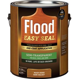 Flood Easy Seal 1 gal. Dark Walnut Semi-Transparent Exterior Wood Finish