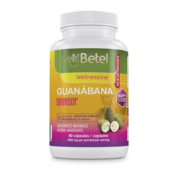 Betel Natural Premium Guanabana Graviola Capsules Powerful Flavonoids - 90 Capsules