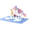 Liif Unicorn Happy 3rd Birthday Card, Pop Up Birthday Card