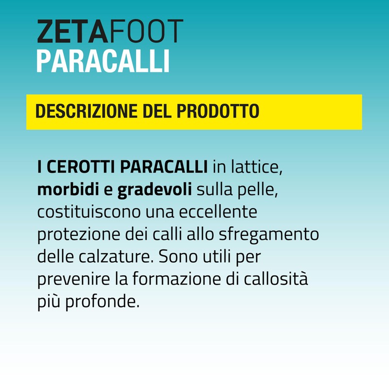 Zeta Foot Paracalli Ovali Zeta Farmaceutici 9 Pezzi
