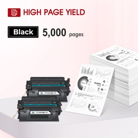 121 Black Toner Cartridge 2-Pack 121 Toner Cartridge High Yield Compatible Replacement for Canon 121 Black Toner Cartreidge CRG-121 CRG121 CRG 121 for Canon imageCLASS D1620 D1650 1620 1650 Printer