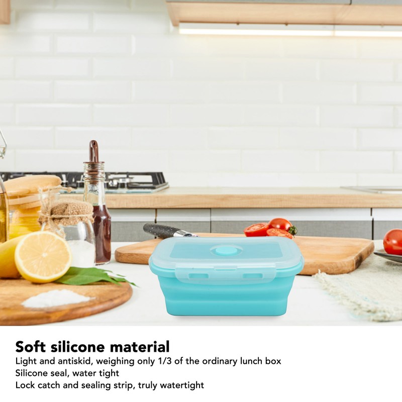 Collapsible Silicone Food Storage Container High Temperature Resistant Microwave Safe