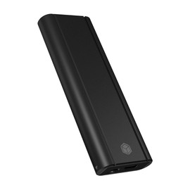 ICY BOX M.2 SSD/NVMe Enclosure, USB 3.2 (10Gbps), Tool-Free, Cooling System, USB-C, USB-A, PCIe, M-Key, External, NVMe Adapter, Aluminium, Black, IB-1807MT-C31