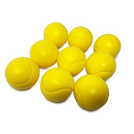 E-Deals 70mm Soft Foam Tennis Balls - Pack of 9 Yellow