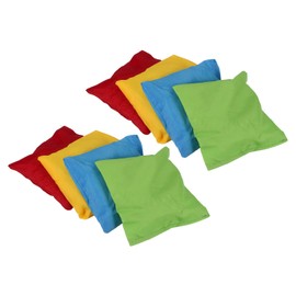 PATIKIL Cornhole Bean Bag Set of 8 Canvas Sandbags for Carnival Outdoor Yard Party Hand Toss Game Blue Green Red Yellow