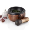 AdHoc MO20 CRUSH Pestle & Mortar | Cast Iron/Acacia Wood