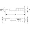KS Tools 162.0203 Bricklayer's chisel, hand grip, 31x300mm