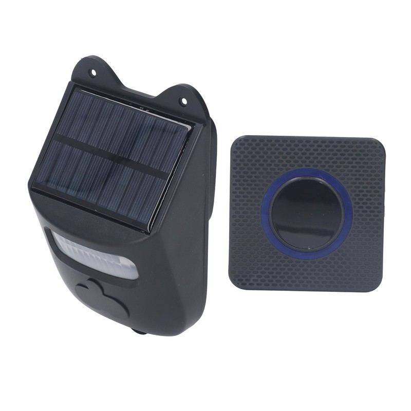 Solar Doorbell Infrared Wireless Motion Sensor Alarm Door Bell for