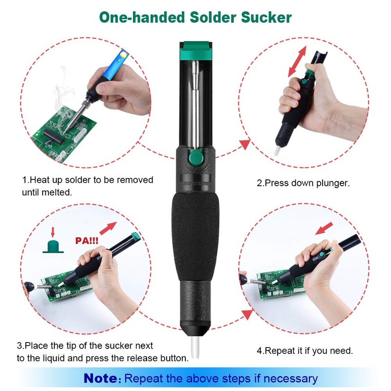 Mogaopi Desoldering Wick, Desoldering Pump, Solder Sucker, Solder Wick, 2pcs