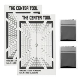Card Grading Centering Tool Kit - with Cleaning Cloth - Precision Card Center Tool for PSA and BGS Graded Card Submissions- Ensure Precise Card Centering