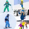 Durio Children's Ski Gloves Waterproof Winter Snow Gloves PU Palm