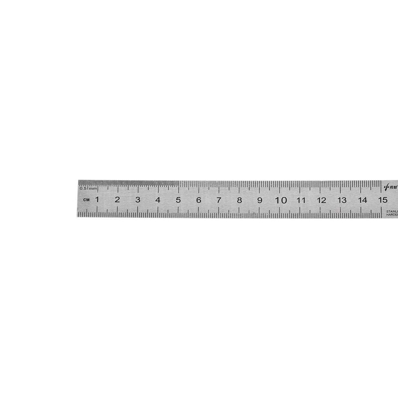 sourcing map Straight Ruler 15cm 6 Inch Metric Stainless Steel