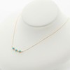 Bloom 0351-1240-0041-0000 December Birthstone Turquoise K10 Yellow Gold Necklace, Yellow