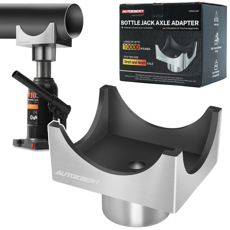 AUTOXBERT Universal Heavy Duty 3-20Ton Bottle Jack Axle Stand Adaptor