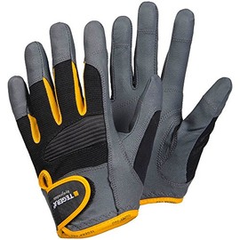 Ejendals Tegera 9140 9140-8 Synthetic Leather Gloves Size 8 Grey / Black / Yellow