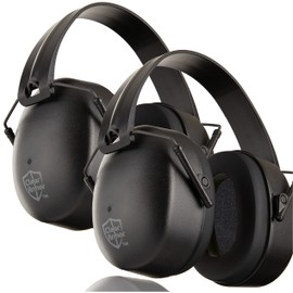 ClearArmor 2 Pack - Safety Shooting Ear Muffs Hearing Ear Protection - 31.5 dB SNR Noise Reduction - Comfortable Earmuffs that Work for Hunting, Gun Range, Mowing