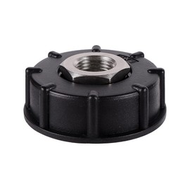 FOGWOWO IBC Adapter S60X6 IBC Tank Accessories 1 Inch Coarse Thread with 1/2 Inch Internal Thread Hose Connection Stainless Steel Valve Outlet Fittings