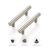 Ravinte 45 Pack 3-15/16 Inch Cabinet Handles Brushed Nickel Stainless