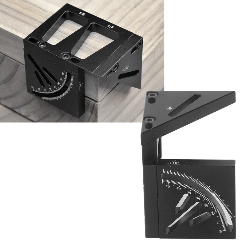 Multi Angle 3D Protractor 45 Degree Marking Ruler Essential Woodworking