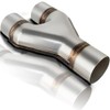 Mupera 2.5 Inch Exhaust Y Pipe, 2.5" Single to 2.5"