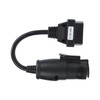 OBD2 30Pin‑16Pin Diagnostic Cable Adapter 250mm/9.8in Length Replacement for IVECO