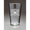 Nixon Irish Coat of Arms Pint Glasses (Sand Etched)