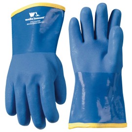 Wells Lamont 12" Lined PVC Chemical Resistant Gloves, One Size (Wells Lamont 194) (1 Pair)