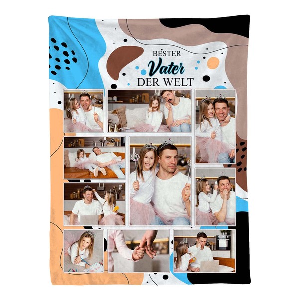 Ferocity Personalised Photo Blanket with Your Own Photo; Super Soft