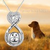 VENACOLY Dog Ashes Necklace Sterling Silver Urn Necklace Cremation Mother's