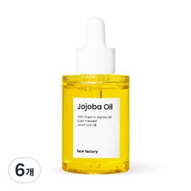 Face Factory Pure Cold Pressed Jojoba Oil, 30ml, 6 pcs / 페이스팩토리 퓨어 냉압착 호호바오일, 30ml, 6개