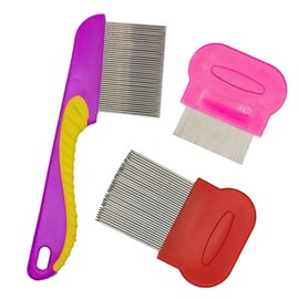 Set de 3 Peines para Piojos Liendres Profesional Incluye Peine con Mango Ergonómico Peine Corto Peine Largo Kit Infantil Ideal para Uso Diario Higiene