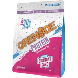Grenade Whey Blend High Protein Powder, Low Sugar with 30g Protein per Serving, (12 Servings) - Birthday Cake, 480 g (Pack of 1)