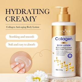 Collagen Whitening Body Lotion Losyen Pemutih Moisturizing Firming Skin Pemutih Badan Remove Melanin Dry Skin Lotion300g