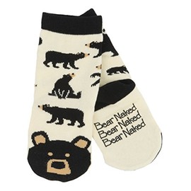 Hatley Boy's Kids Animal Black Bear Ankle Socks, Off-White (Cream), 7 Years (Manufacturer Size:Large (4-7 Years))