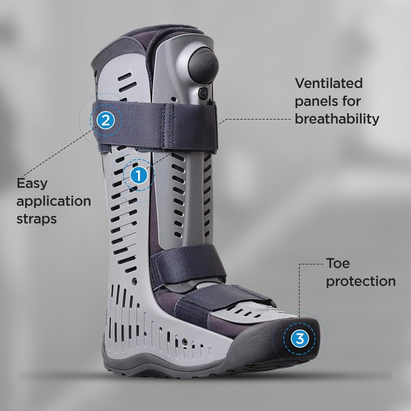 Ossur Rebound Air Walker Boot with Compression Adjustable Comfortable Straps