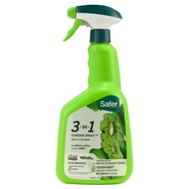 Safer 5452 3-in-1 Garden Spray Insect Killer, Ready-to-use, 32 Oz