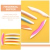 SEWACC 5pcs Nail Files Professional Dual-Sided Nail Buffers for Acrylic