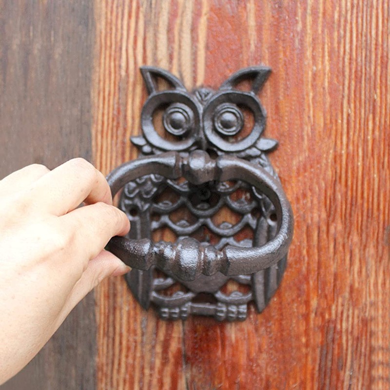 HIGHAWK Door Knocker Antique Decoration Animal Decoration Cast Iron Retro