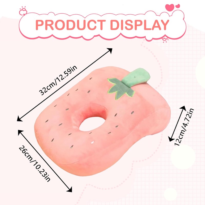 Ninnyi Ear Piercing Pillow, Cute Soft Pillow with Hole for
