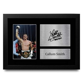 HWC Trading FR A4 Callum Smith Gifts Printed Signed Autograph Picture for Boxing Memorabilia Fans - A4 Framed