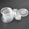 WMYCONGCONG 100 PCS 40mm Coin Storage Container Box Clear Coin