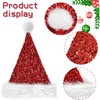 Christmas Sequin Santa Hat Bling Santa Hat Glittery Sparkly Santa