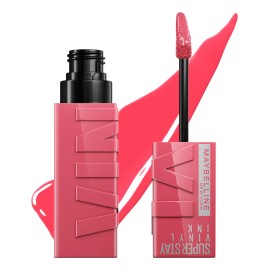 Maybelline Labial Superstay Vinyl Ink 4.2ml, dura 16H, da brillo, sin grumos, sin transferencias