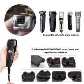Shaver Power Cord 5V Replacement Charger USB Adapter Set Fit for Norelco 7000/5000 / 3000 Series HQ8505 3000 3100 3500 4100 4200 4500 6100 8000X 8500X 8900 9300 9700 Series Shavers