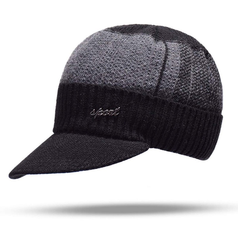 Yixda Men's Winter Warm Beanie Hat Knitted Hat Cap with