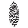 Zebra Animal Print Black and White African Safari Zookeeper Throw